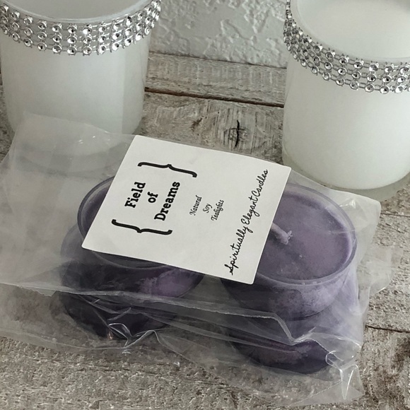 Sweetgrass & Violet Soy Tealights | 4 Pack - Picture 3 of 3